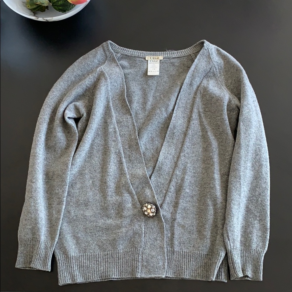 Chloe gray wool sweater